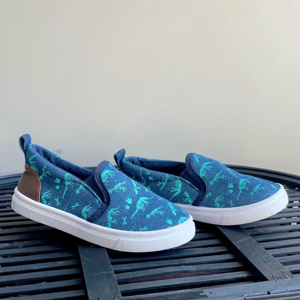 Denim Dinosaur Print Shoe Shox - NWOT - tried on inside only - Picture 7 of 11